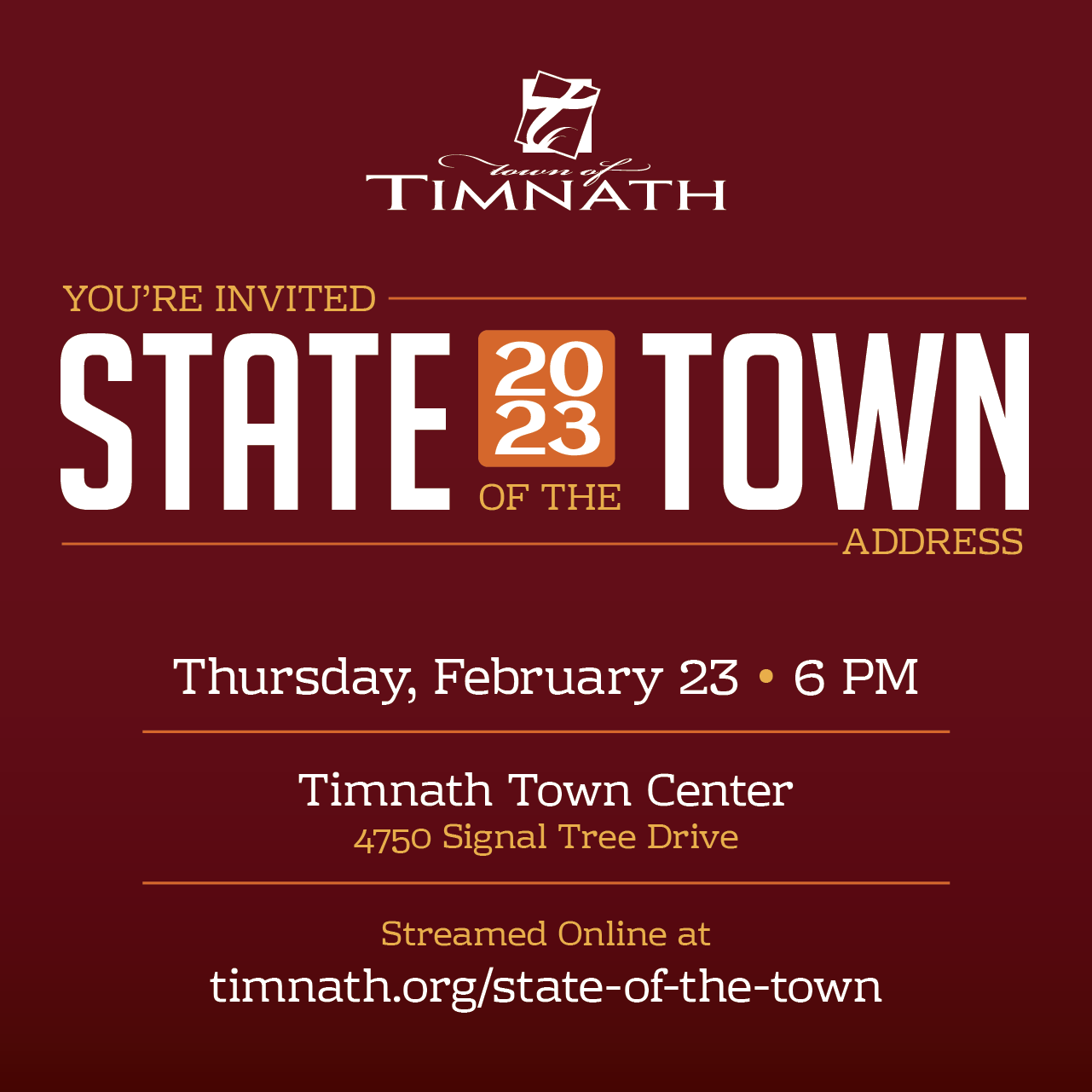 State of the Town Town of Timnath