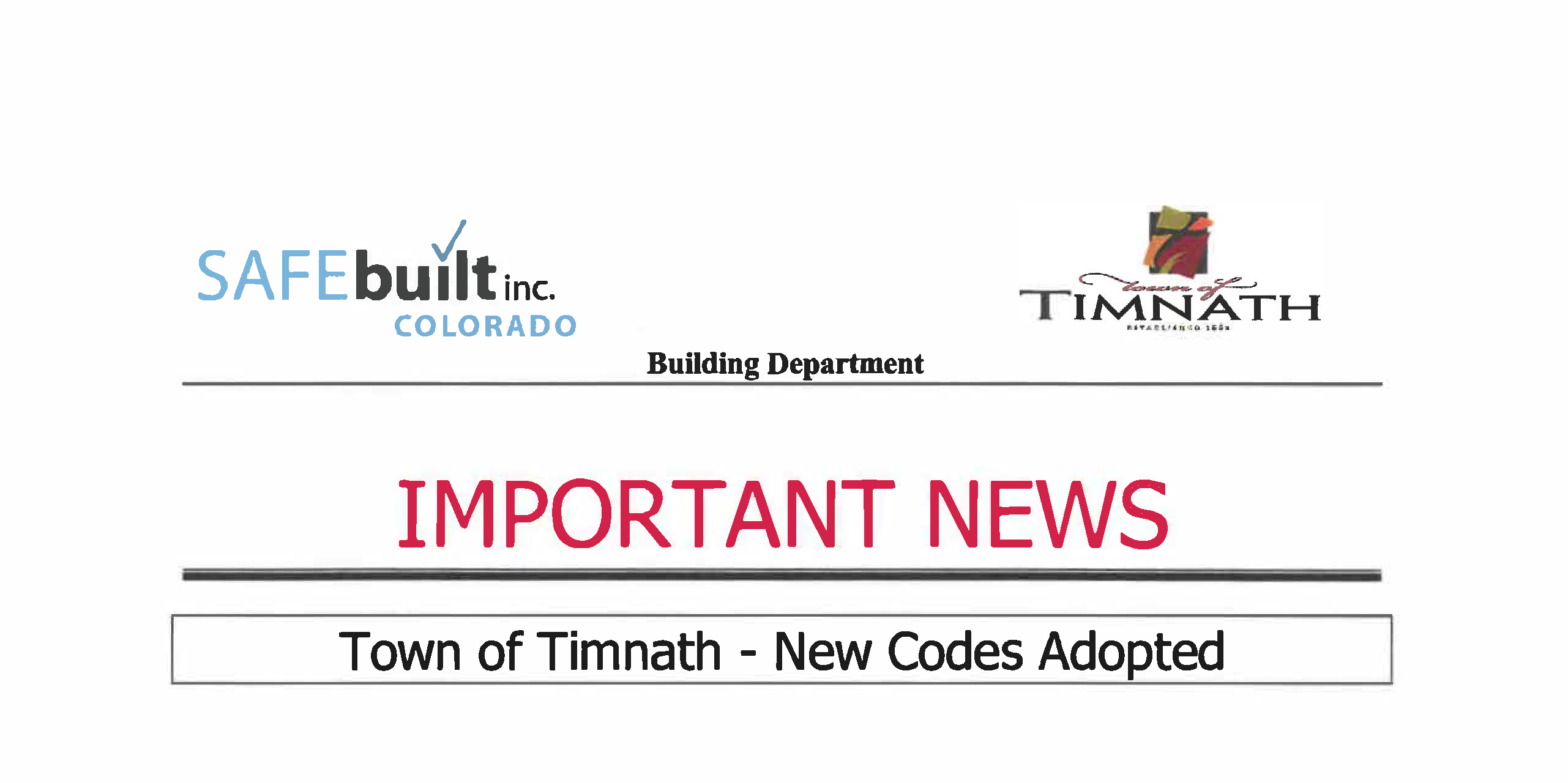 Building and Construction Services Town of Timnath