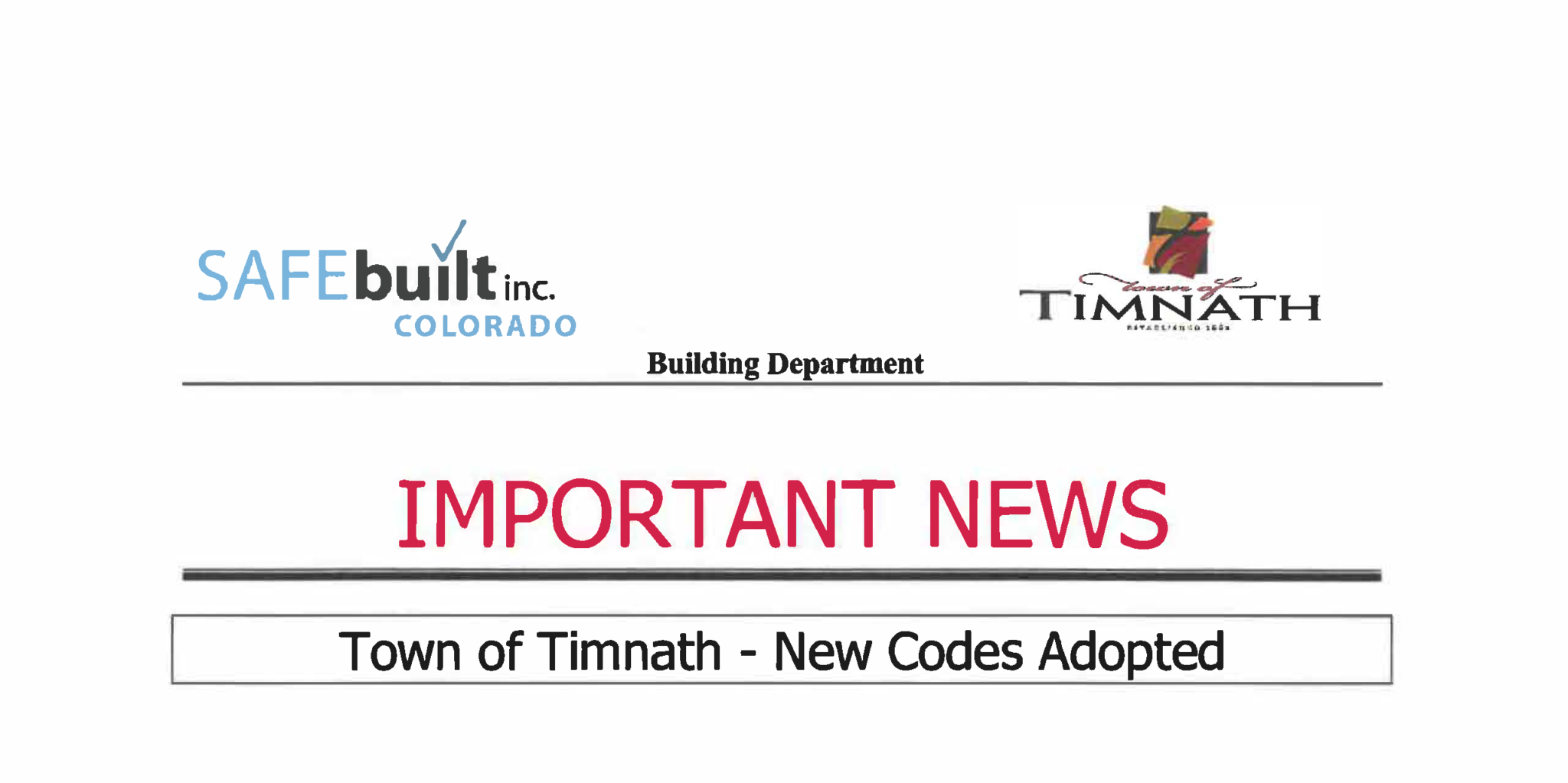 Building and Construction Services Town of Timnath