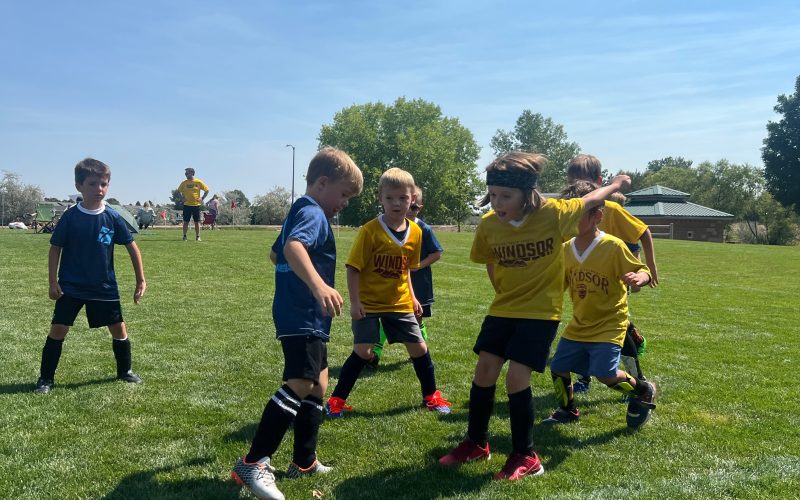 kids playing soccer