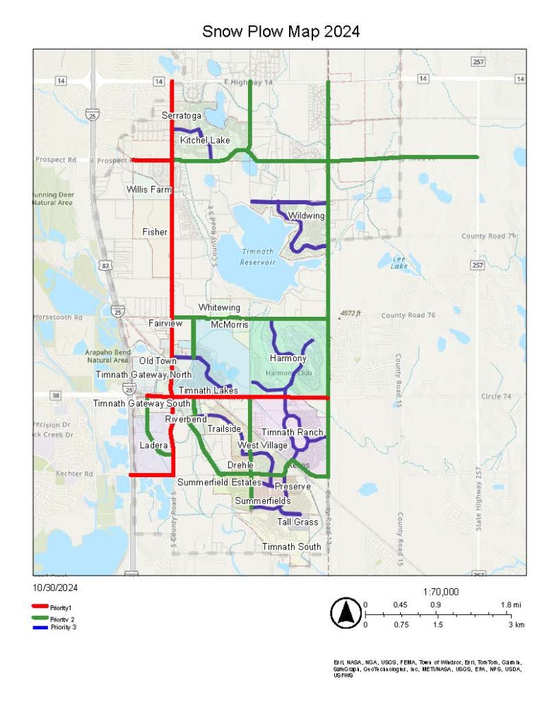 snow plow route map